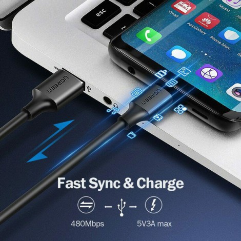 Cáp USB 2.0 sang USB Type-C dài 2m Ugreen 60118 