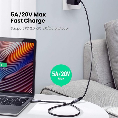 Cáp USB Type C 3.1 Gen 2 nối dài 0.5m Ugreen 80810 