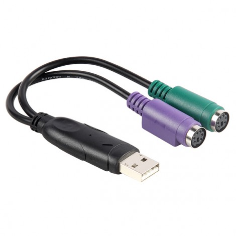 Cáp USB 2.0 -> 2 PS2 Unitek (Y-155)