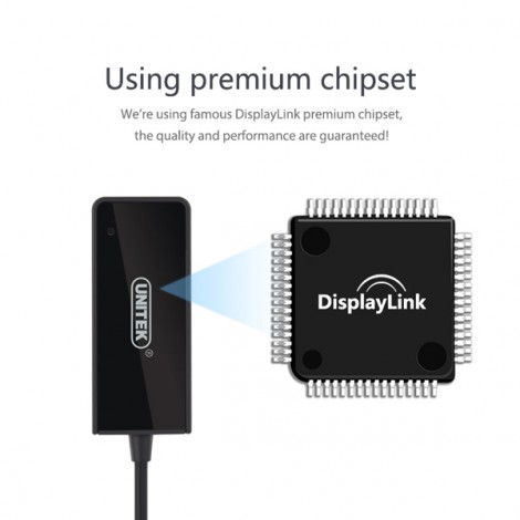Cáp USB 3.0 sang Displayport Unitek (Y-3703)