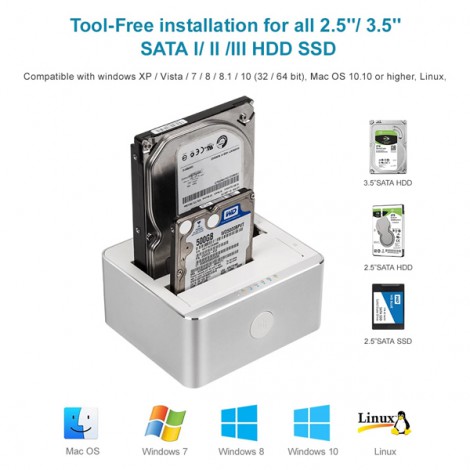 HDD Docking Unitek Sata Y3026