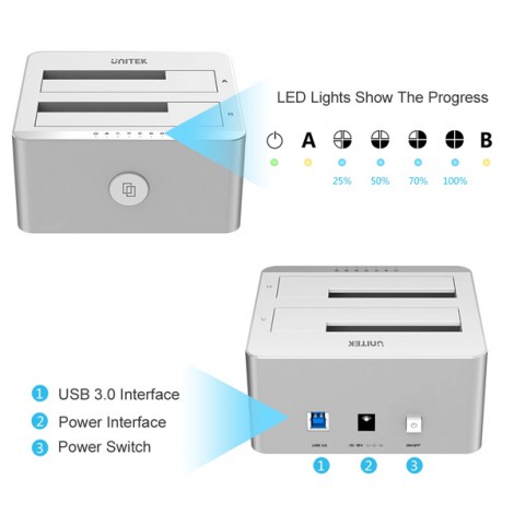HDD Docking Unitek Sata Y3026