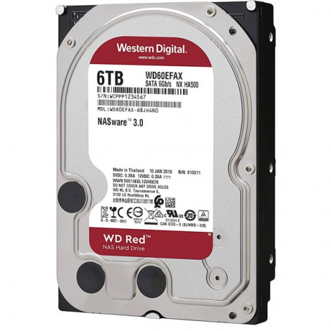 Ổ cứng HDD 6TB Western Digital WD60EFAX (Red)