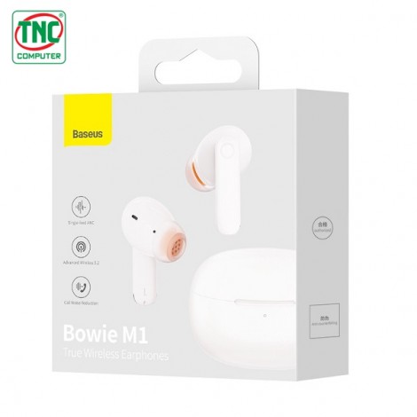 Tai nghe Bluetooth Baseus Bowie M1 White LVH039-WL-WH (NGTW270102)