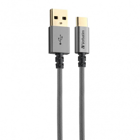 Cable USB-A sang TypeC Verbatim Xám 66152 dài 120cm