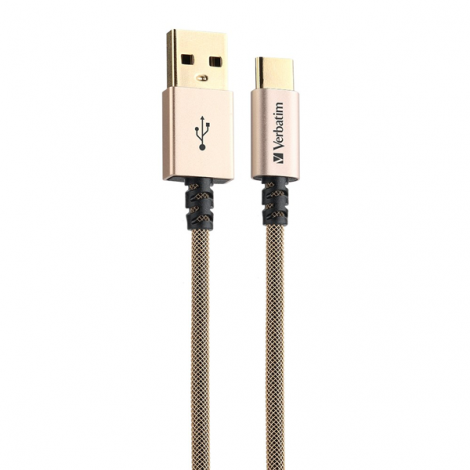 Cable USB-A sang TypeC Verbatim vàng 66153 dài 120cm