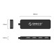 HUB USB Orico FL01-BK