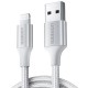 Cable sạc USB Lightning chuẩn MFi Ugreen 60161 dài 1m