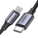 Cable sạc USB Type C to Lightning 3A 36W Ugreen 60759 dài 1m (Vỏ Nhôm)