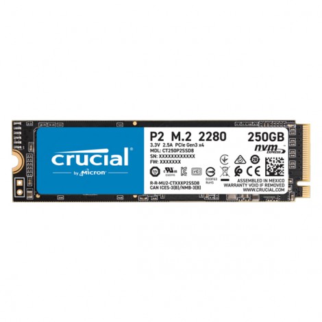 Ổ cứng SSD 250GB Crucial P2 PCIe NVMe CT250P2SSD8