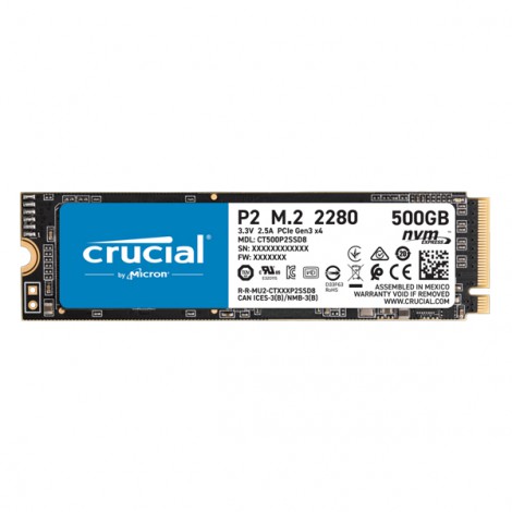 Ổ cứng SSD 500GB Crucial P2 PCIe NVMe CT500P2SSD8