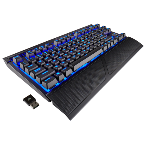 Bàn phím Corsair K63 Wireless Mx Red - Blue Led