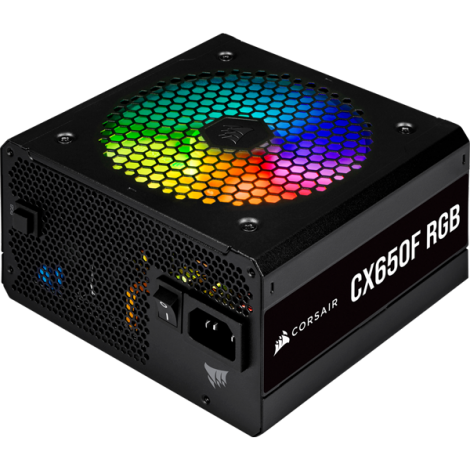 Nguồn máy tính Corsair CX650F RGB Black 80 Plus Bronze - Full Modul