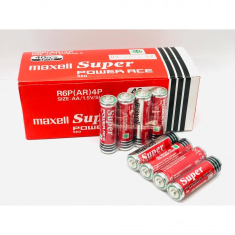 Pin Super Ace AA Maxell R6P(AR)4P