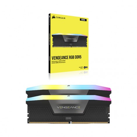 Ram Desktop Corsair Vengeance RGB 32GB DDR5 5600MHz  CMH32GX5M2B5600C36WK