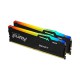 Ram Desktop Kingston 32GB DDR5 Bus 5200MHz Fury Beast Black RGB KF552C40BBAK2/32