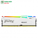 Ram Desktop Kingston Fury Beast RGB White 16GB DDR5 Bus 5200Mhz KF552C40BWA-16