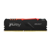 Ram Desktop Kingston 16GB DDR4 3200MHz CL16 Fury Beast RGB KF432C16BB1A/16
