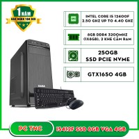 Máy bộ TNC I5412F (I5 12400F/ Ram 8GB/ SSD 250GB/ VGA 4GB)
