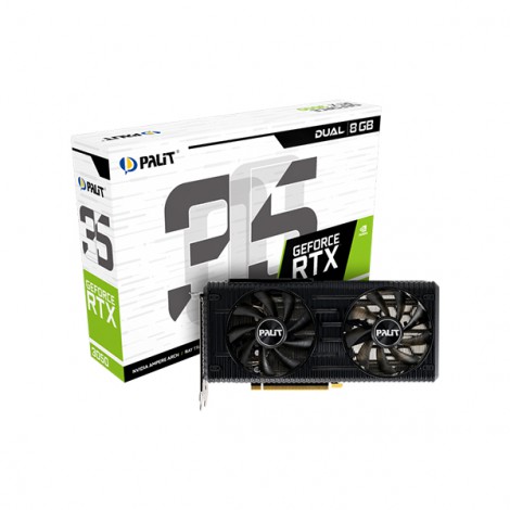 Card màn hình Palit GeForce RTX 3050 Dual NE63050019P1-190AD