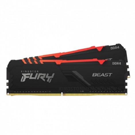 RAM Desktop Kingston 32GB DDR4 Bus 3200Mhz Fury Beast RGB KF432C16BB1AK2/32