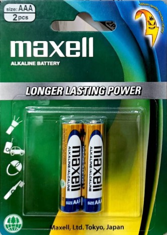 Pin Alkaline AAA Maxell LR03(GD)2B