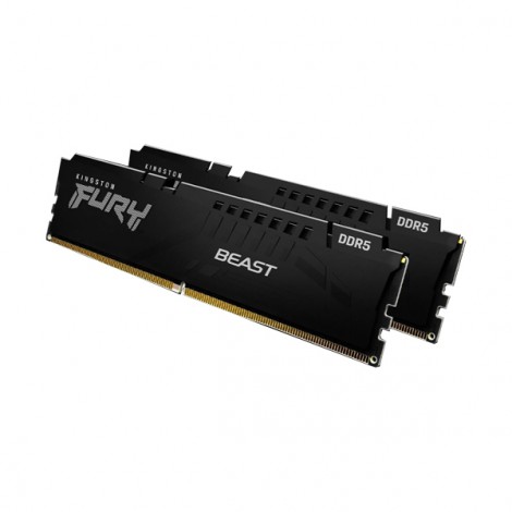 Ram Desktop Kingston Fury Beast Black 32GB DDR5 4800MHz KF548C38BBK2-32