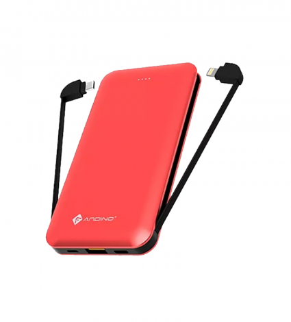 Sạc dự phòng Andino PowerTwin 10000mAh QC 3.0 ANPTQC10000RED (Đỏ)