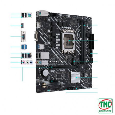 Mainboard Asus PRIME H610M-K D4-CSM (2 x DDR4/ 64GB/ LGA 1700/ Micro ATX)