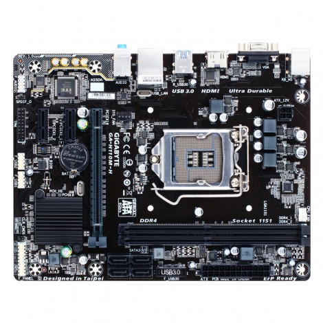 Mainboard Gigabyte H110M-H (2 x DDR4/ 32 GB/ LGA1151/ Micro ATX)