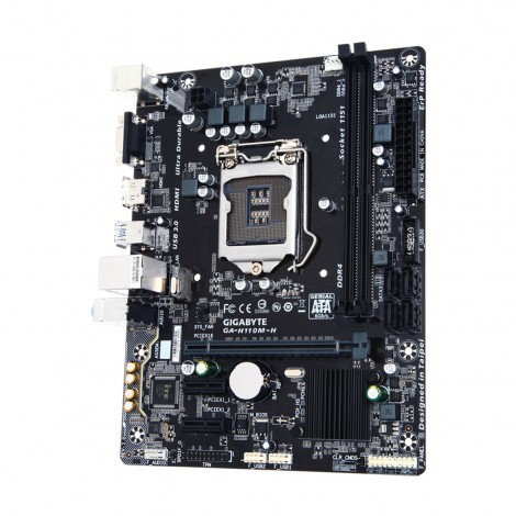 Mainboard Gigabyte H110M-H (2 x DDR4/ 32 GB/ LGA1151/ Micro ATX)