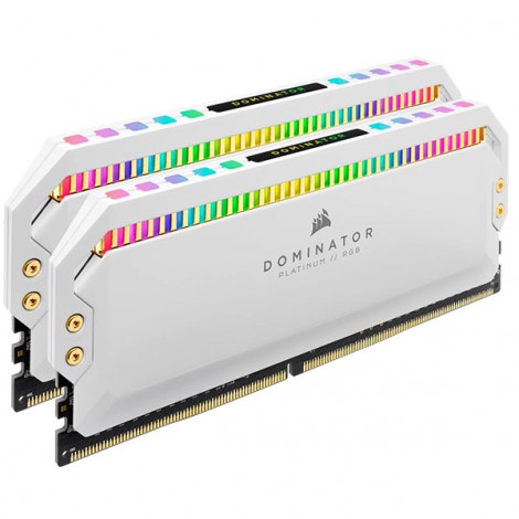 RAM Desktop Corsair Dominator Platinum RGB 32GB DDR4 Bus 3200Mhz CMT32GX4M2E3200C16W