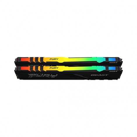 Ram Desktop Kingston Fury Beast RGB 32GB DDR4 Bus 3200Mhz KF432C16BBAK2/32