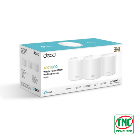 Bộ phát Wifi 6 Mesh TP-Link Deco X10 (3-pack) - (1500 Mbps/ Wifi 6/ 2.4/5 GHz)
