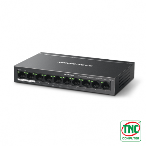 Switch PoE+ Mercusys MS110P (10 port/ 10/100Mbps)