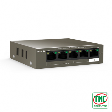 Switch PoE Tenda TEF1105P-63W (5 port/ 10/100Mbps)