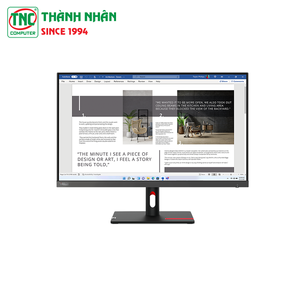 Màn hình LCD Lenovo ThinkVision S27i-30 63DFKAR4WW (27 inch/ 1920 x 1080/ 300 cd/m2/ 4ms/ 100Hz)
