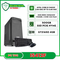 Máy bộ TNC I5412F (I5 12400F/ Ram 8GB/ SSD 500GB/ VGA 4GB)