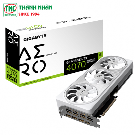 Card màn hình Gigabyte GeForce RTX 4070 Super Aero OC 12G (GV-N407SAERO OC-12GD)