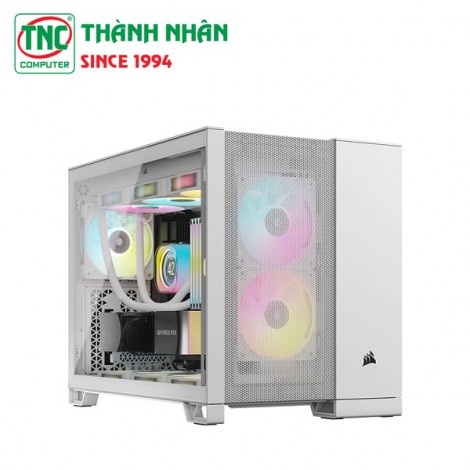 Case Corsair 2500D Airflow Tempered Glass Mid-Tower White (CC-9011264-WW)