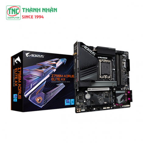 Mainboard Gigabyte Z790M Aorus Elite AX (4 x DDR5/ 192 GB/ LGA 1700/ Micro ATX)