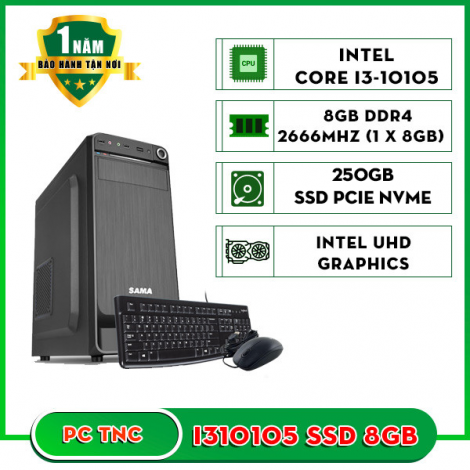 Máy bộ TNC I310105 (I3 10105/ Ram 8GB/ SSD 250GB)