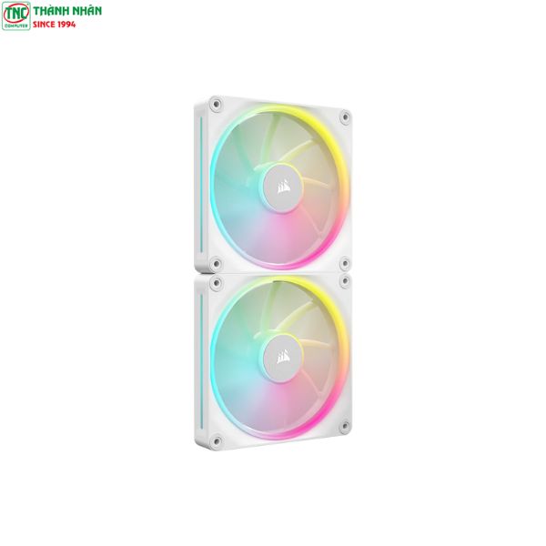 Bộ 2 Fan Case Corsair iCUE LINK LX140 RGB 140mm PWM Fans Starter Kit White CO-9051032-WW