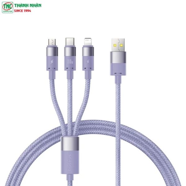 Cáp sạc đa năng 3 in 1 Baseus StarSpeed ...