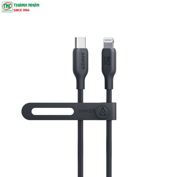 Cáp sạc Anker 541 Type-C sang Lightning dài 1.8m TPE Bio-Based Đen (Black) B2B_A80A2N11