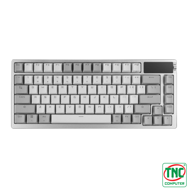 Bàn phím cơ Gaming không dây Asus ROG AZOTH White NX Storm Switch sở hữu màn hình OLED hiện đại Bàn phím cơ Gaming không dây Asus ROG AZOTH White NX Storm Switch sở hữu màn hình OLED hiện đại