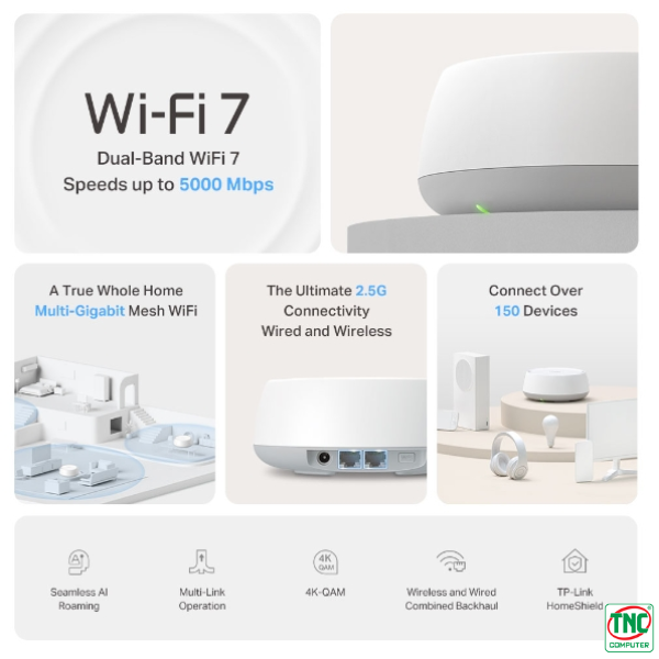 Bộ phát Wifi Mesh Deco BE25 (1-pack) Bộ phát Wifi Mesh Deco BE25 (1-pack)
