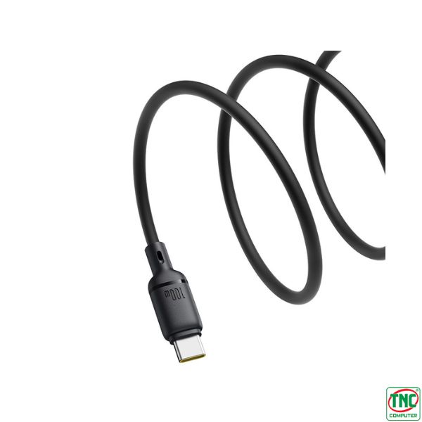 Cáp sạc nhanh OS-Baseus Silky USB to Type-C 100W dài 1m Black P10377703113-00