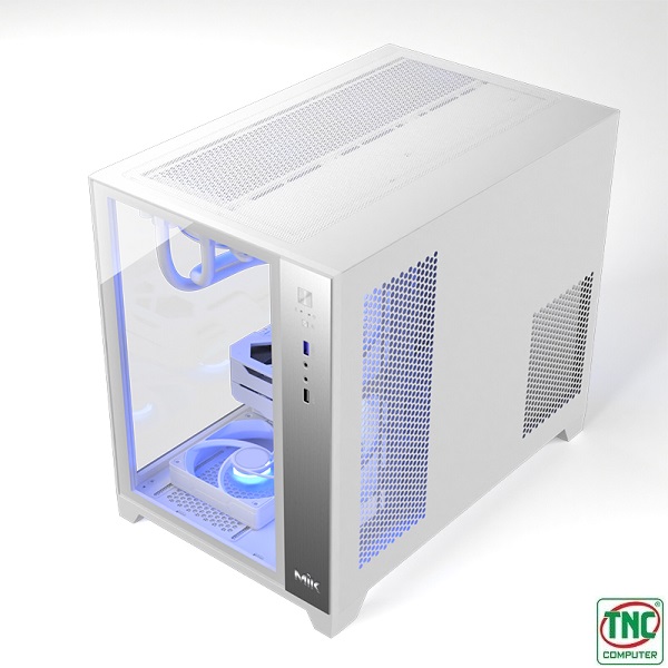 chất liệu bền bỉ Case MIK LV12 M White (Không Fan)