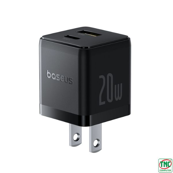 Cốc sạc nhanh Baseus Palm Fast Charger C+U 20W US Black P10111609113-00 Cốc sạc nhanh Baseus Palm Fast Charger C+U 20W US Black P10111609113-00